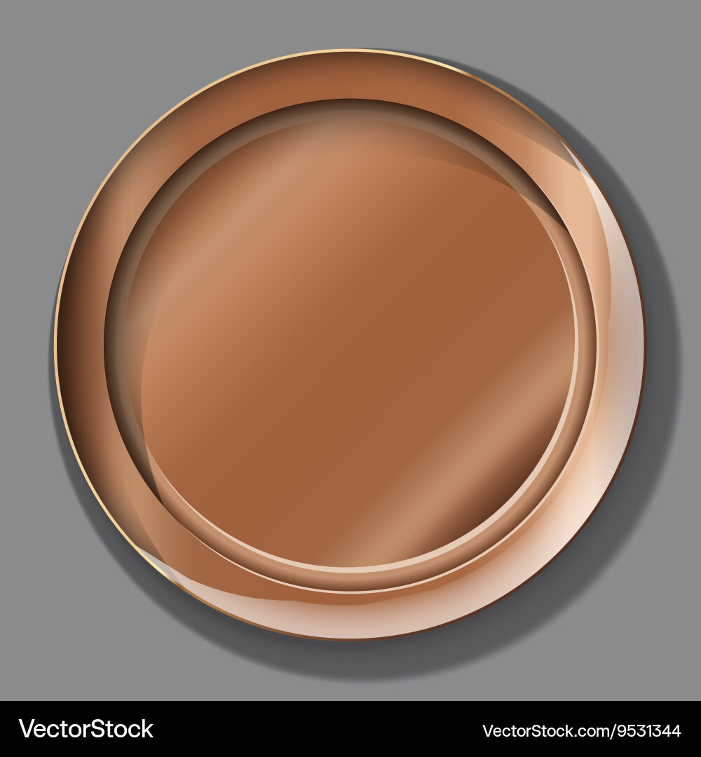 Empty copper plate Royalty Free Vector Image - VectorStock