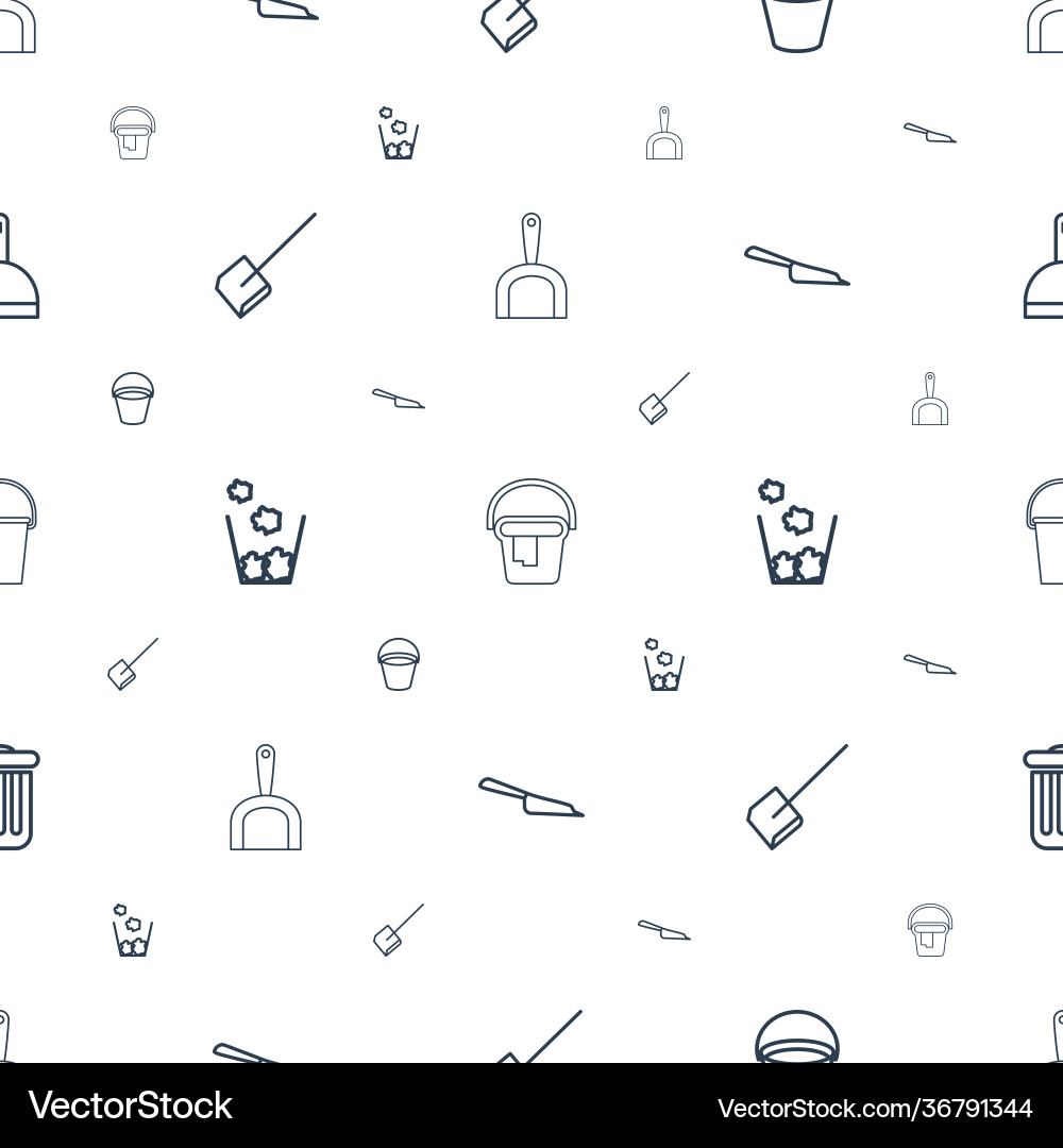 Garbage icons pattern seamless white background Vector Image