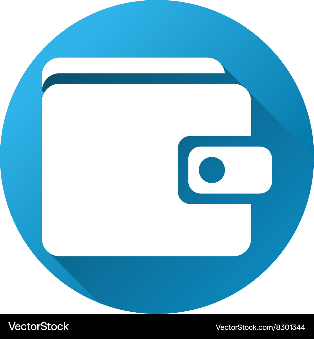 Gradient Wallet Icon vector image