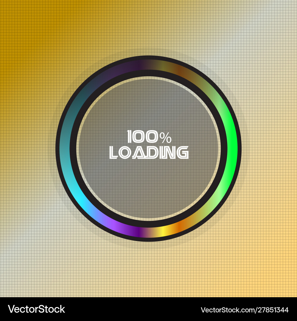 Loading bar over a textured background Vector Image