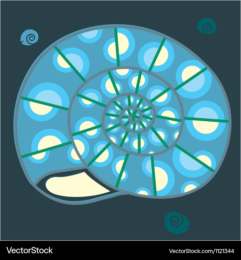 Ocean Seashell Pattern vector image