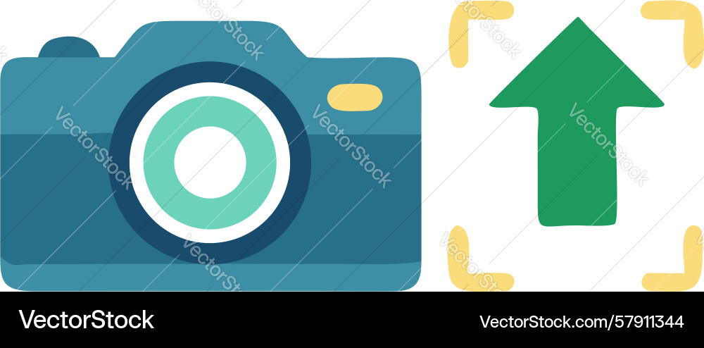 Photo upload cloud storage icon secure backup Vector Image