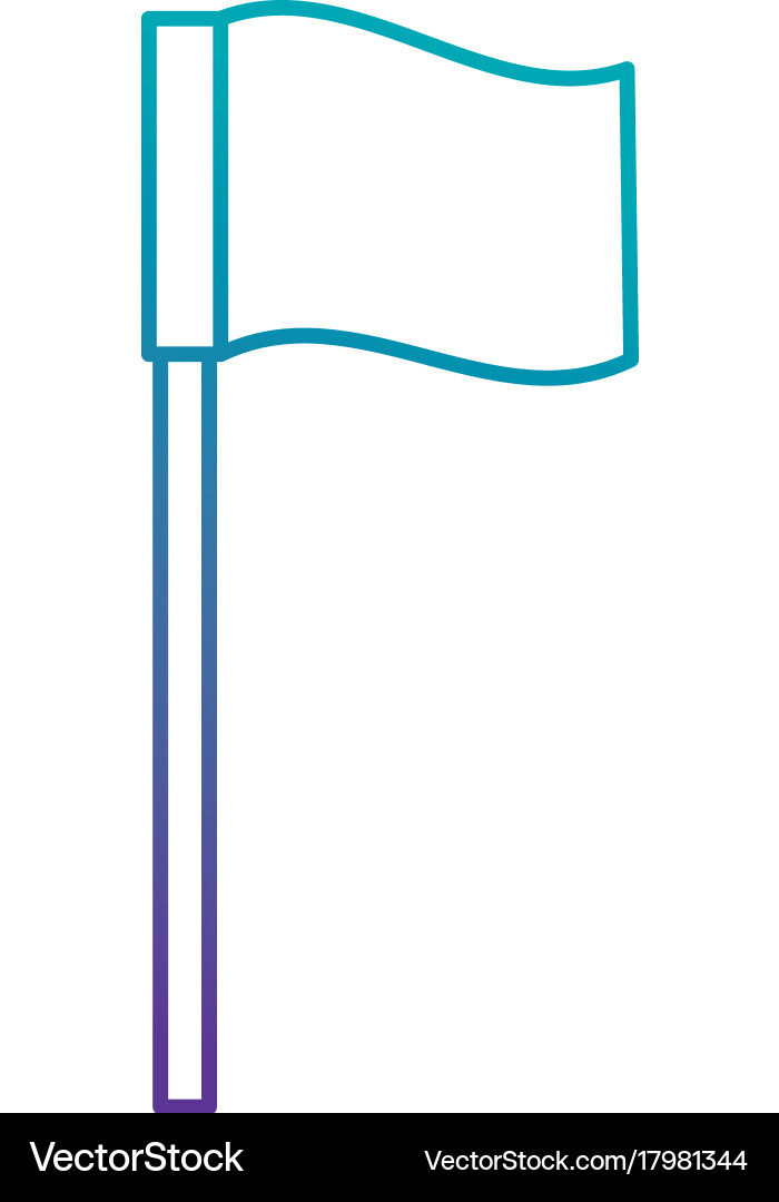 Pointer location flag isolated icon vector image