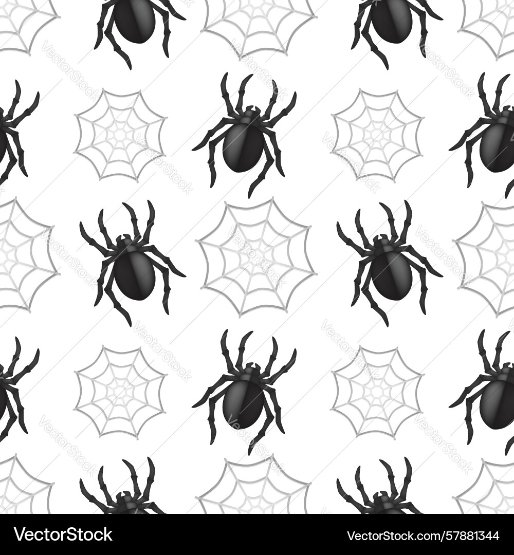 Spider web icon emoji pattern Vector Image