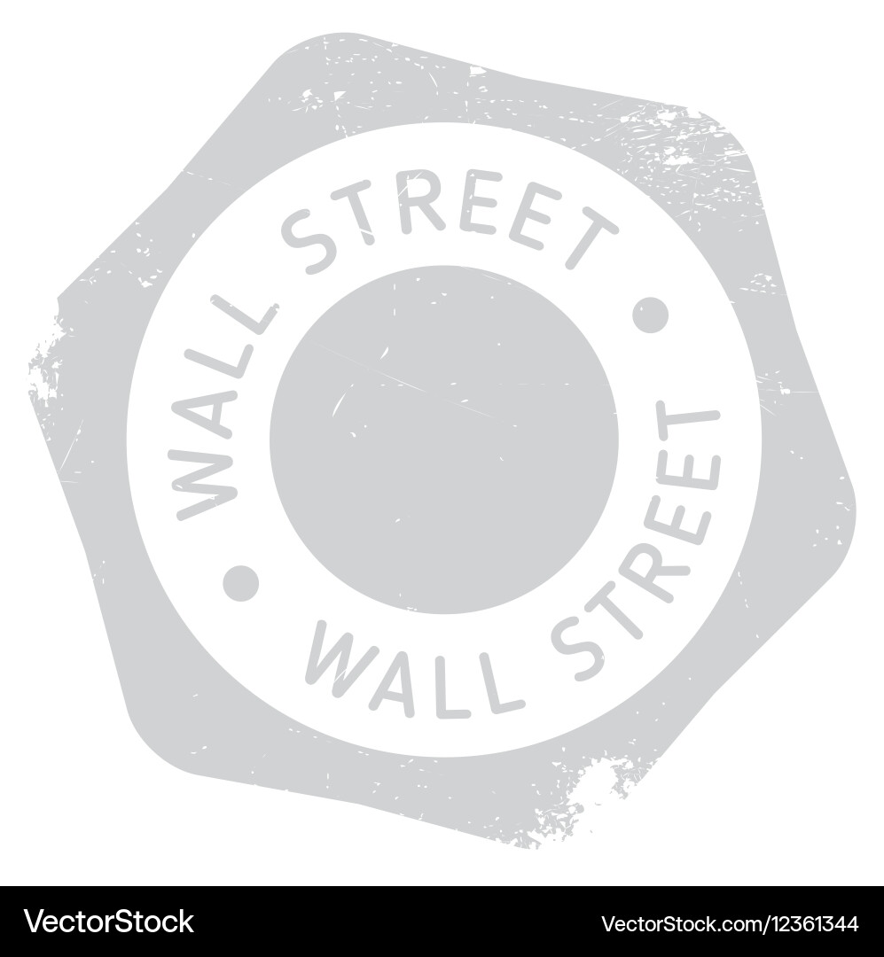 Wall street stamp Royalty Free Vector Image - VectorStock