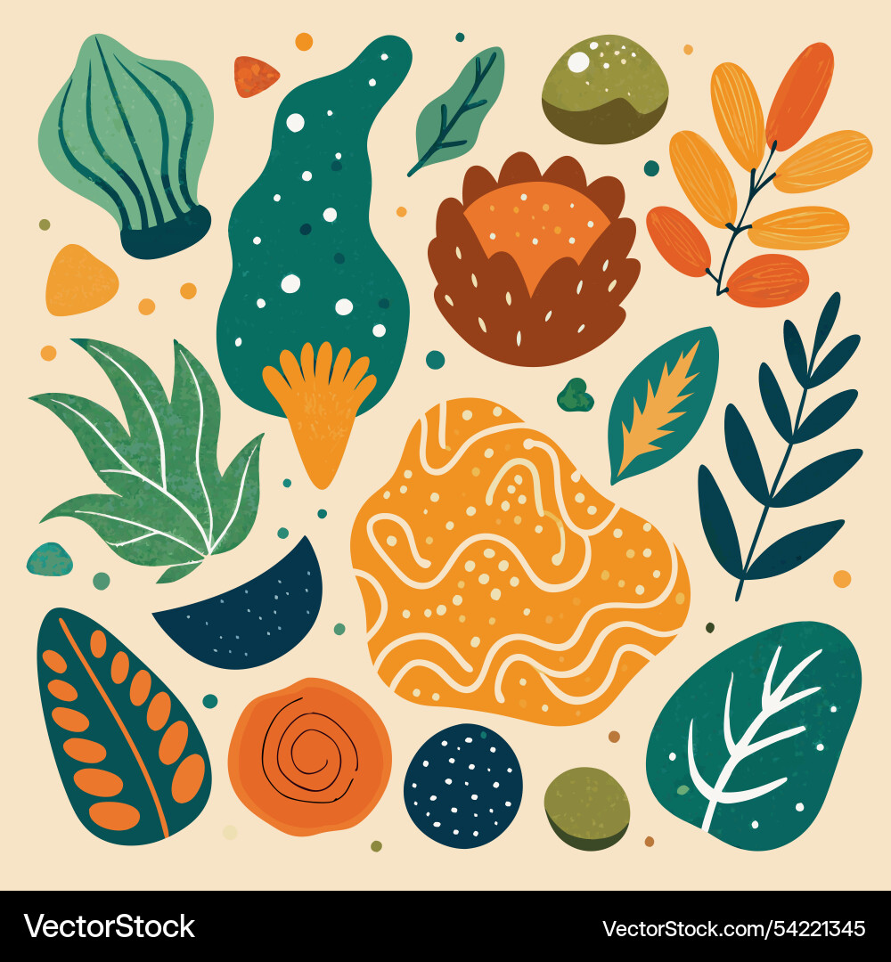 A vibrant showcasing an array A vibrant showcasing an array vector image