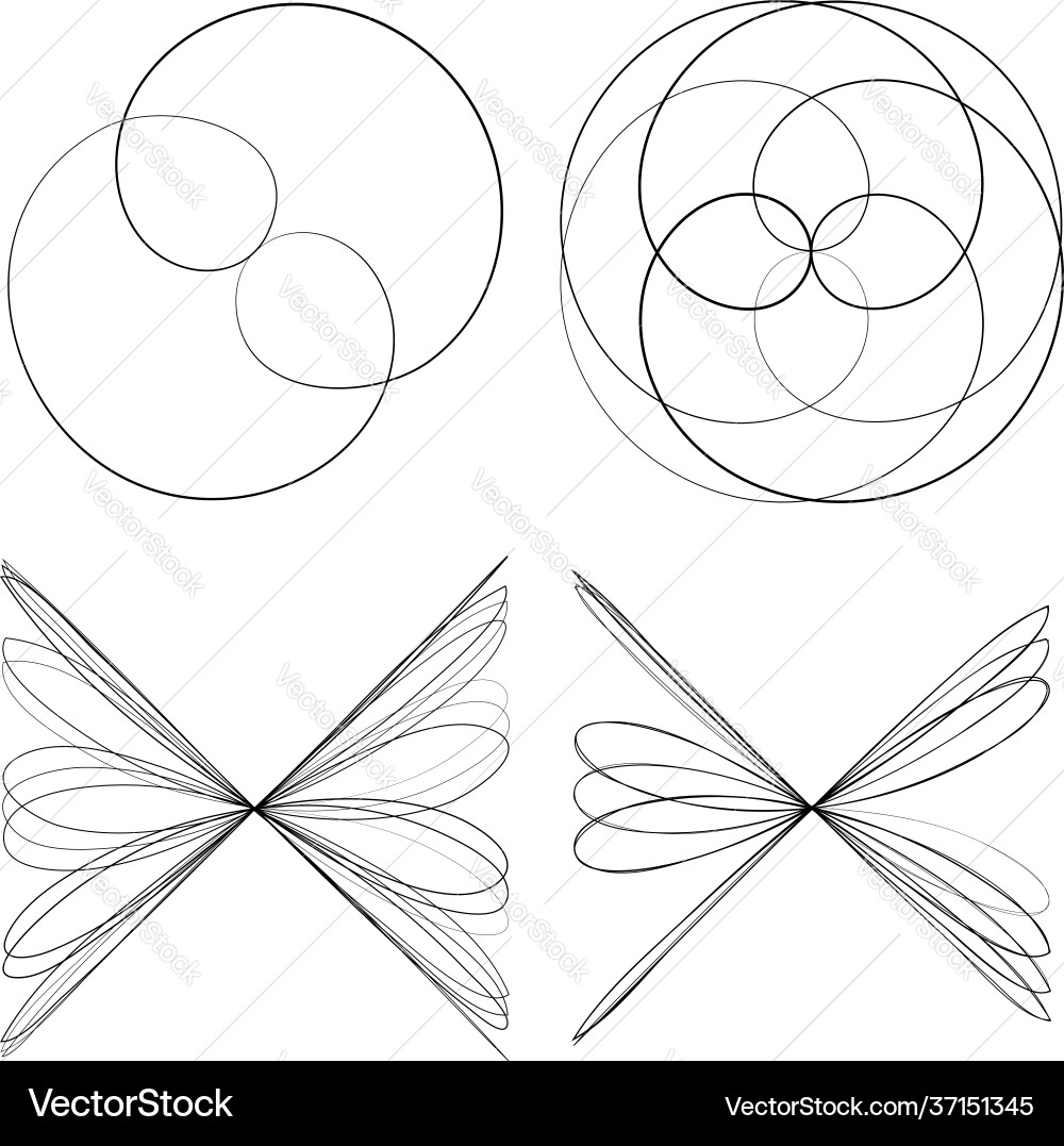 Abstract geometric lineart lines design element Abstract geometric lineart lines design element vector image