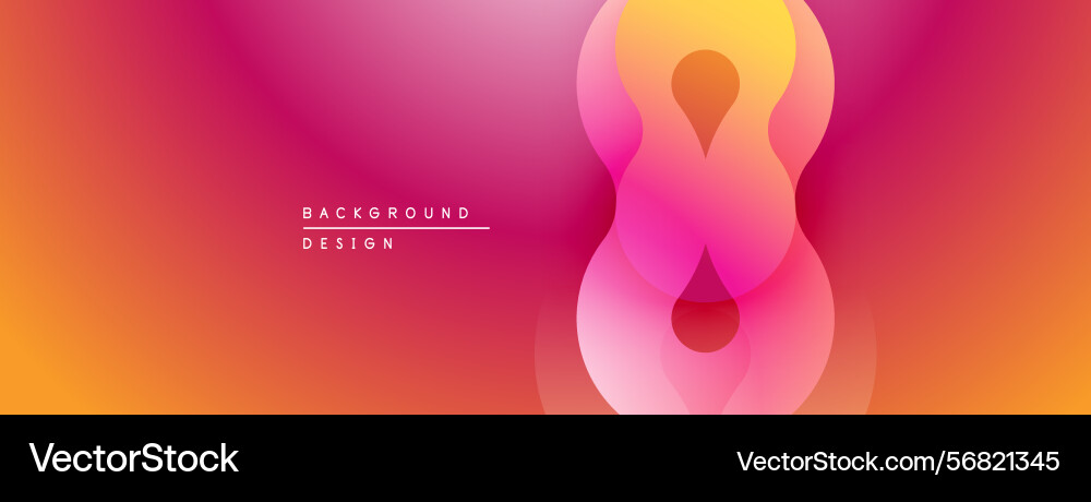 Abstract gradient design features overlapping Abstract gradient design features overlapping vector image