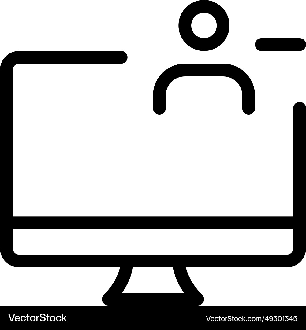 Erasing a user account from the desktop vector image