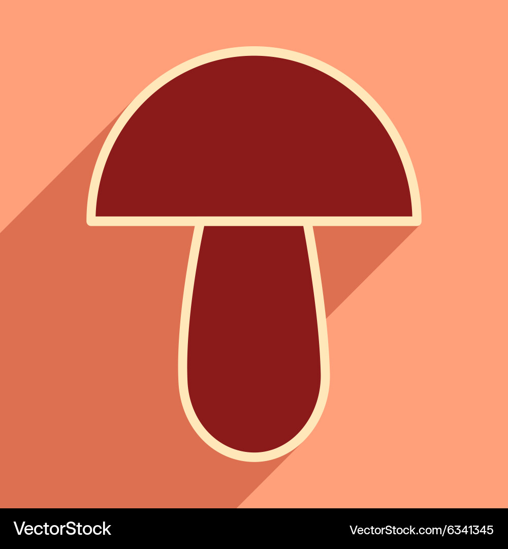 Flat with shadow icon and mobile application vector image