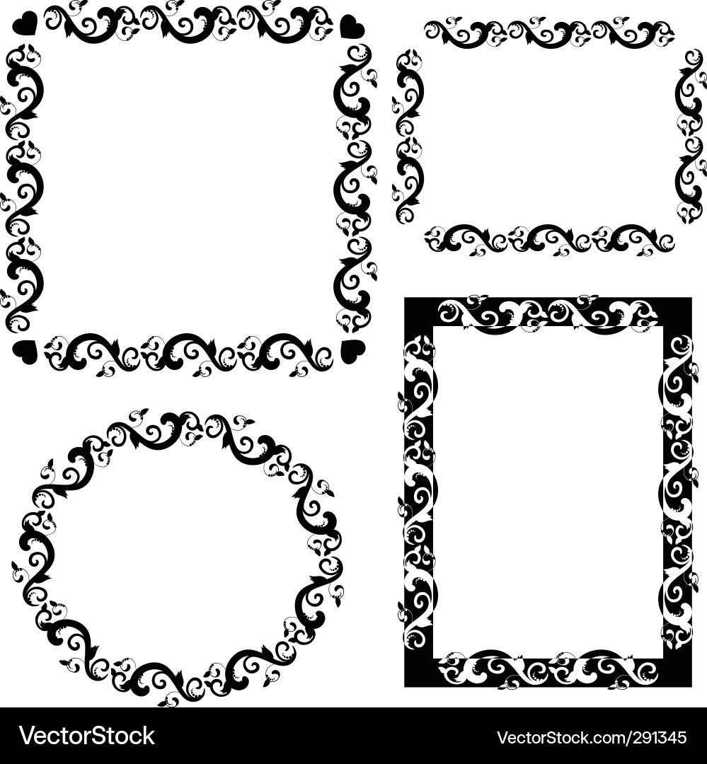 Frame patterned vector image