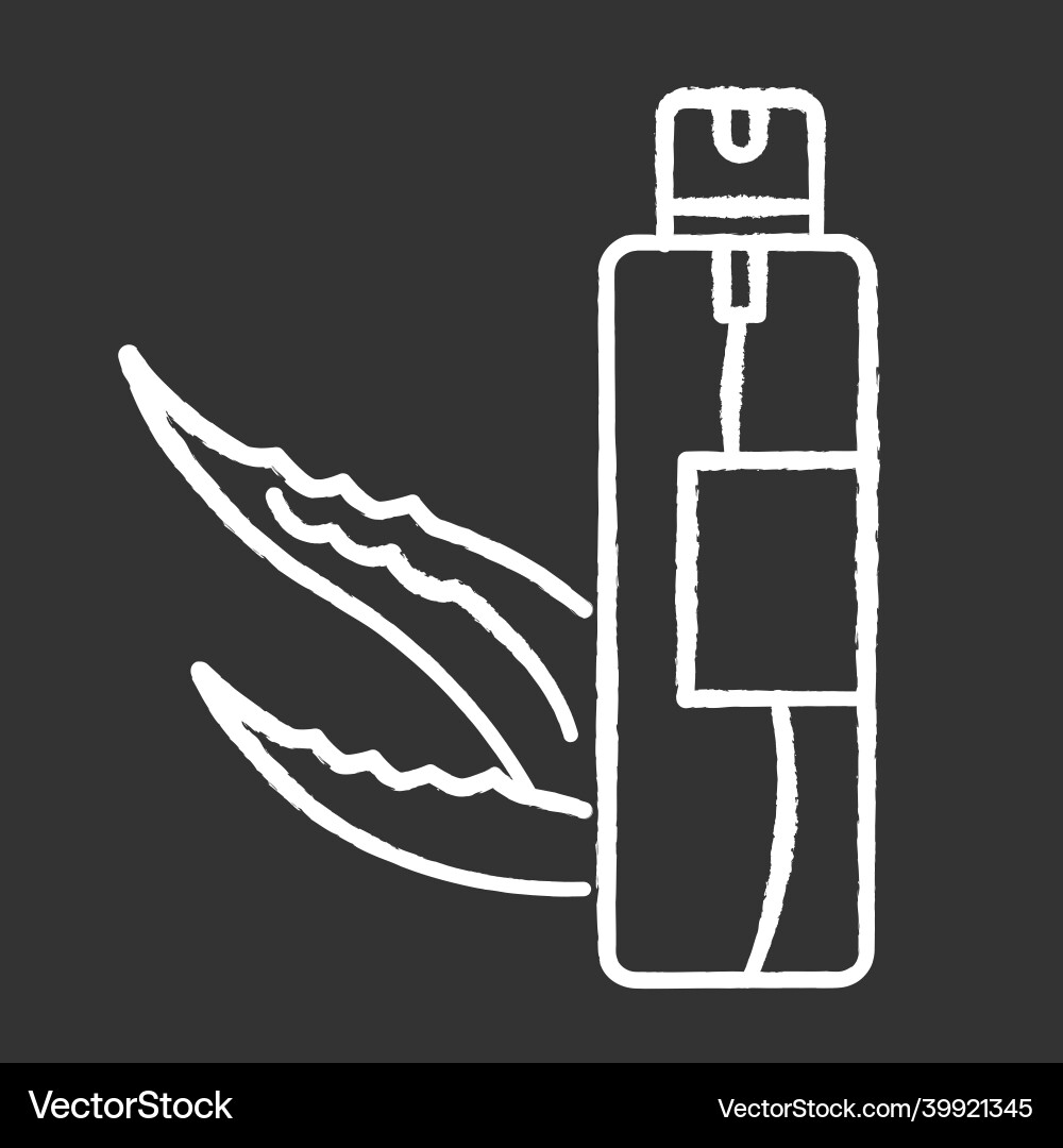 Hair spray chalk white icon on black background Hair spray chalk white icon on black background vector image