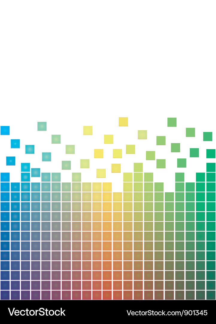 Pixel Cascade vector image