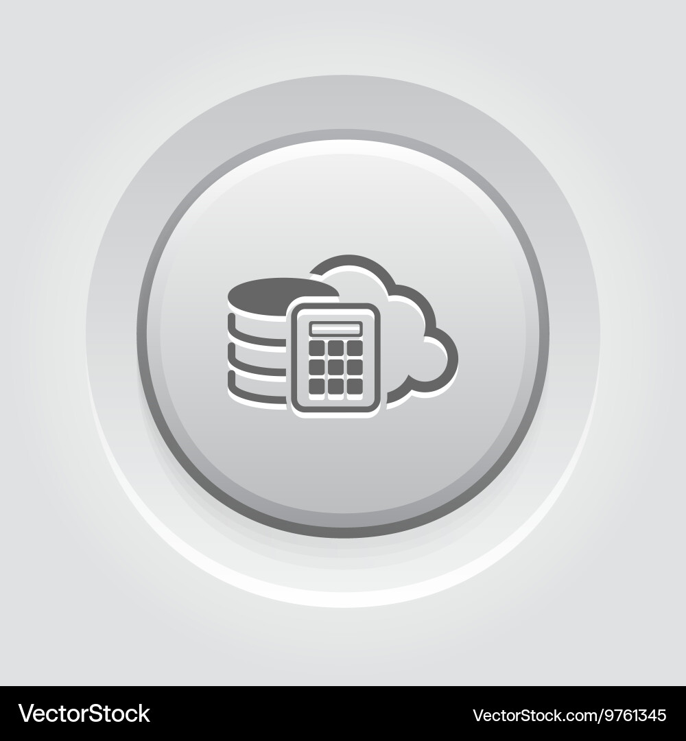 Secure cloud storage icon flat design Vector Image