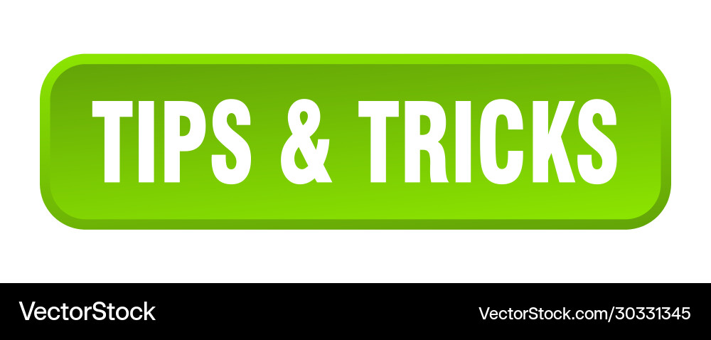 Tipps Tricks Taste Quadrat 3d Druck Tipps Tricks Taste Quadrat 3d Druck vektorbild