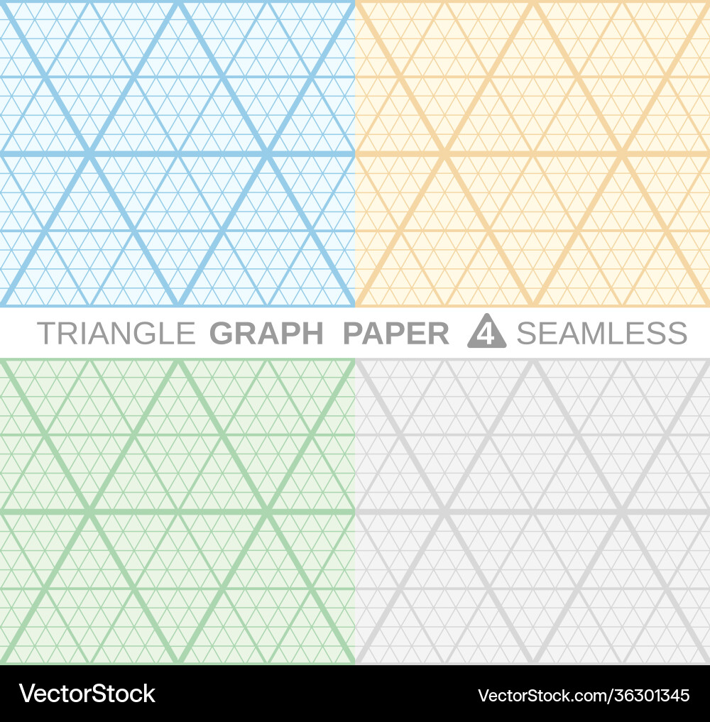 Triangle graph paper Triangle graph paper vector image