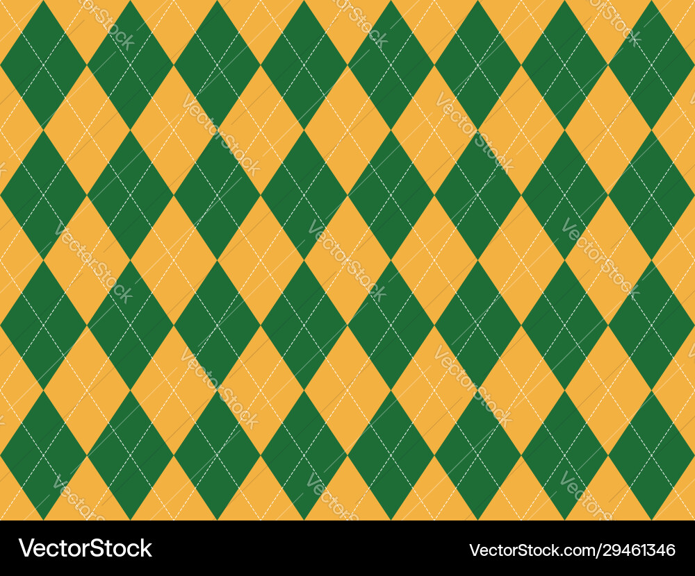 Argyle pattern seamless fabric texture background Vector Image