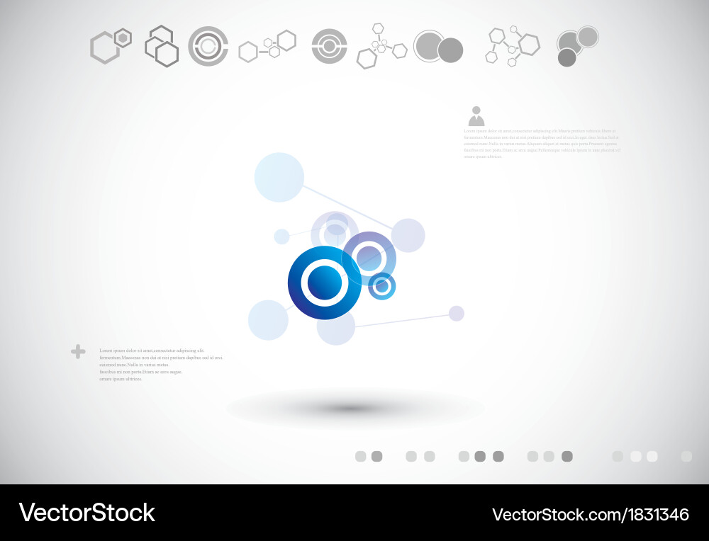 Cell Connection & Molecular Structure Vector Image