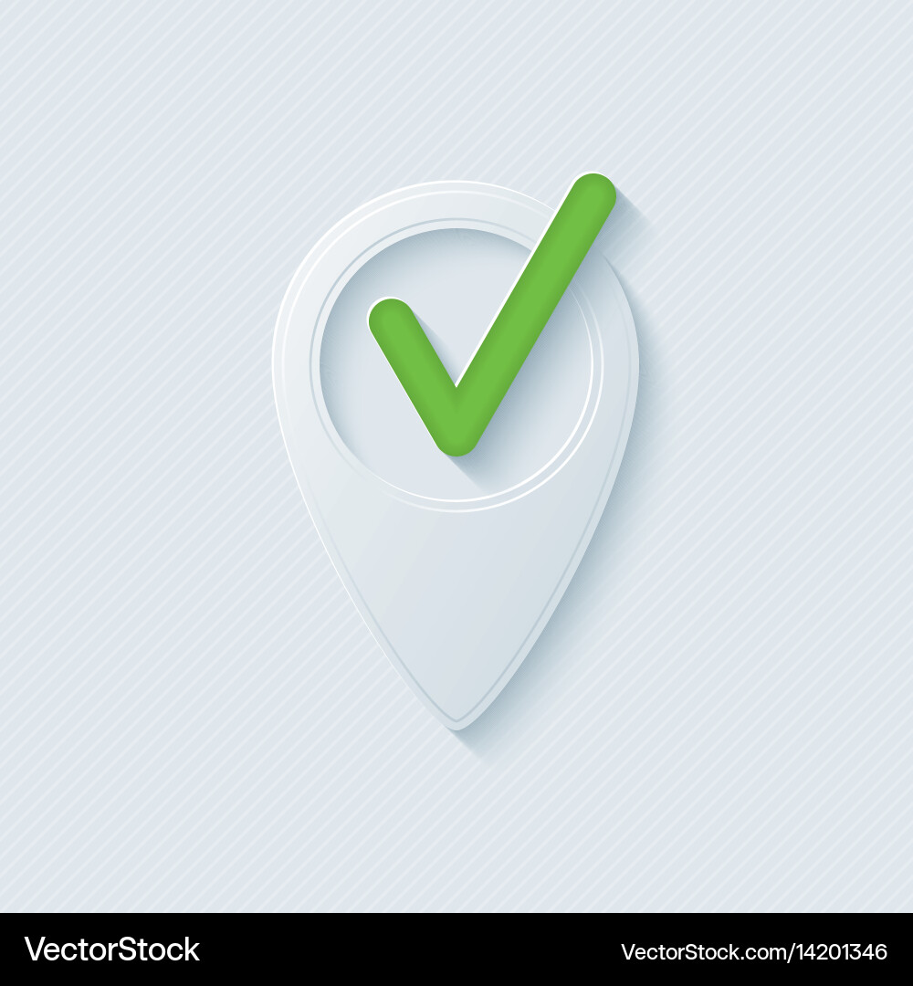 Checkmark Pointer Icon vector image