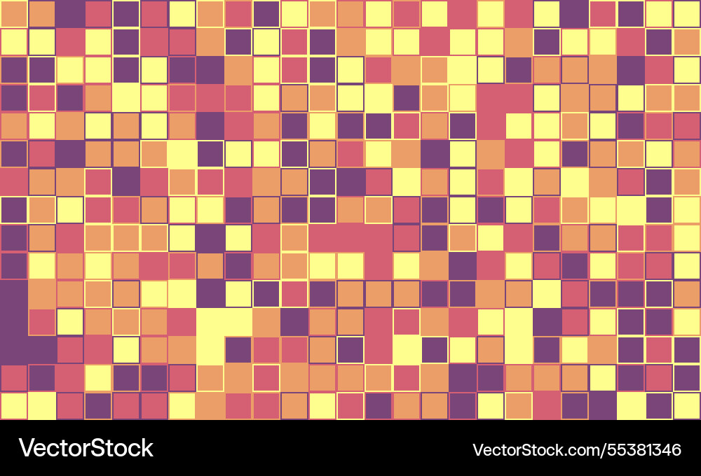 Colorful geometric grid pattern with minimal vector image
