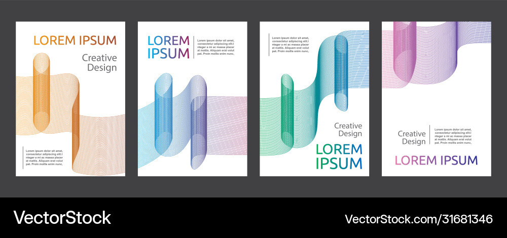 Colorful gradient minimal geometric line pattern Colorful gradient minimal geometric line pattern vector image