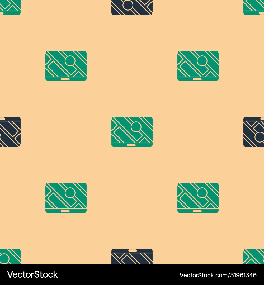 Green and black infographic city map navigation Green and black infographic city map navigation vector image