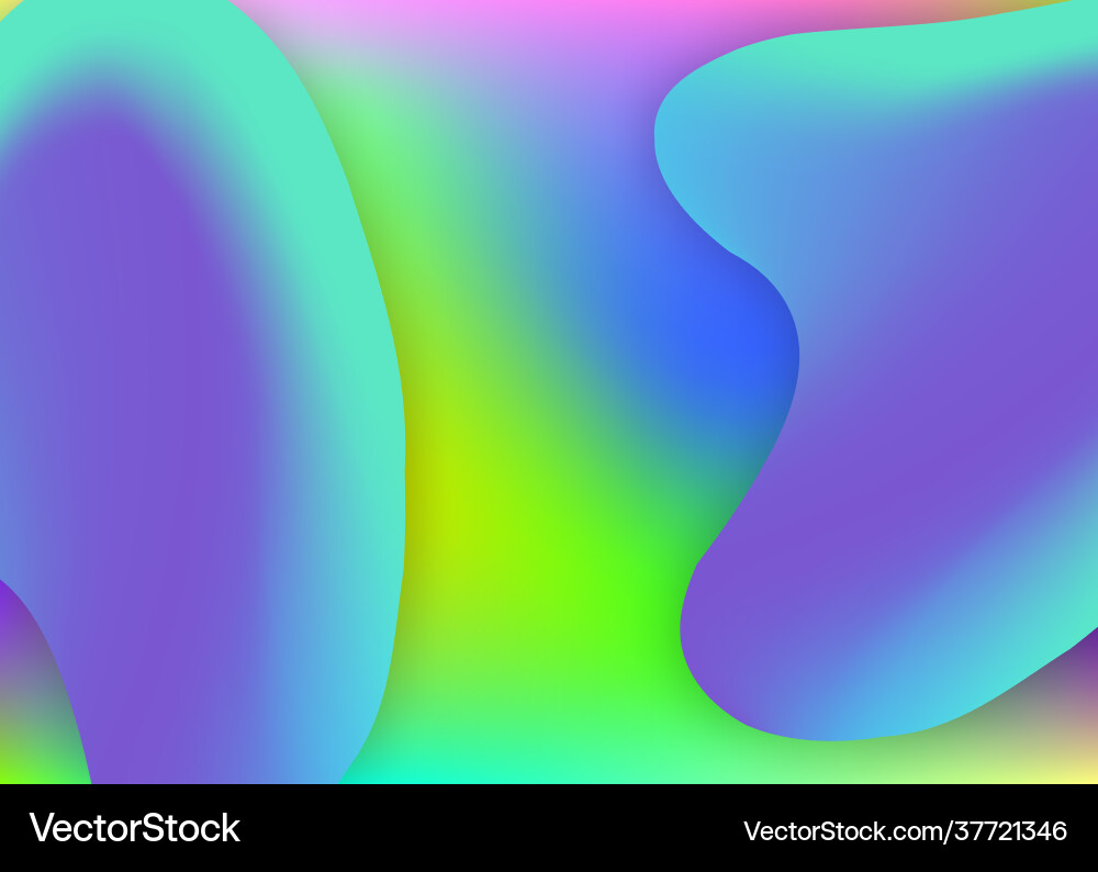 Liquid elements background with dynamic shapes vector image