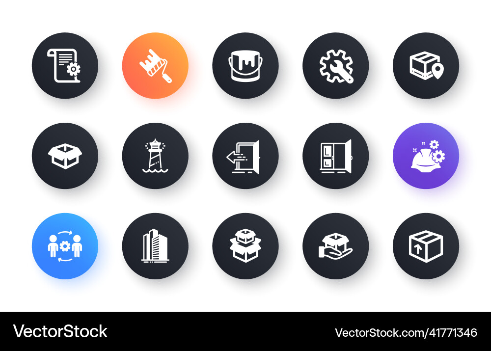 Minimal set of technical documentation working Minimal set of technical documentation working vector image