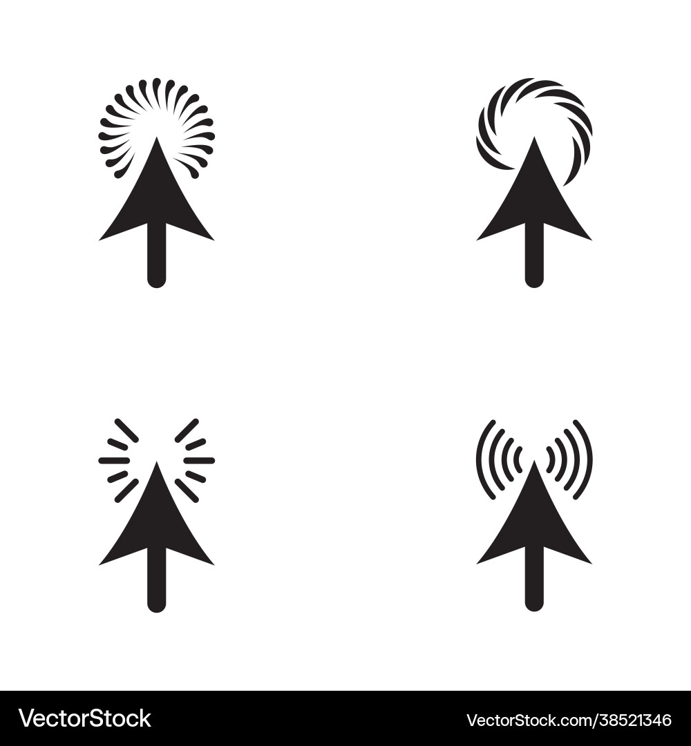 Pfeil Klicken Sie auf das Symbol-Design laden vektorbild