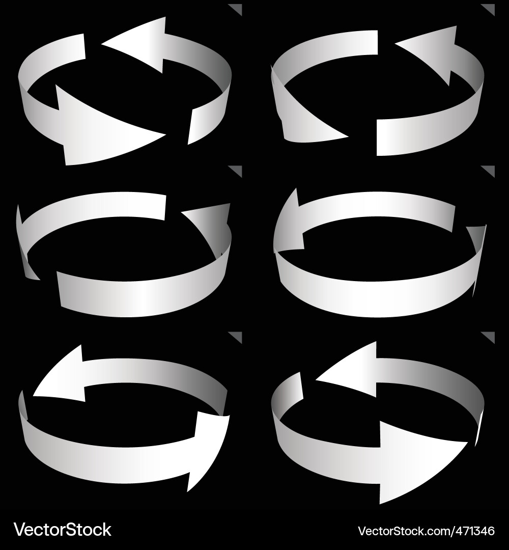 Rotating Arrows vector image