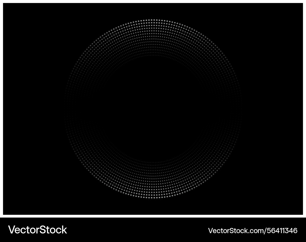 Round dot pattern frame and background Round dot pattern frame and background vector image