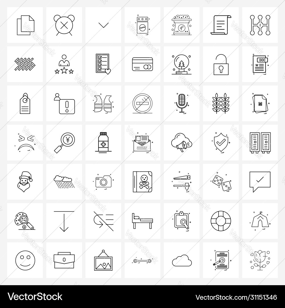 Set 49 ui icons and symbols for farming bag Vector Image