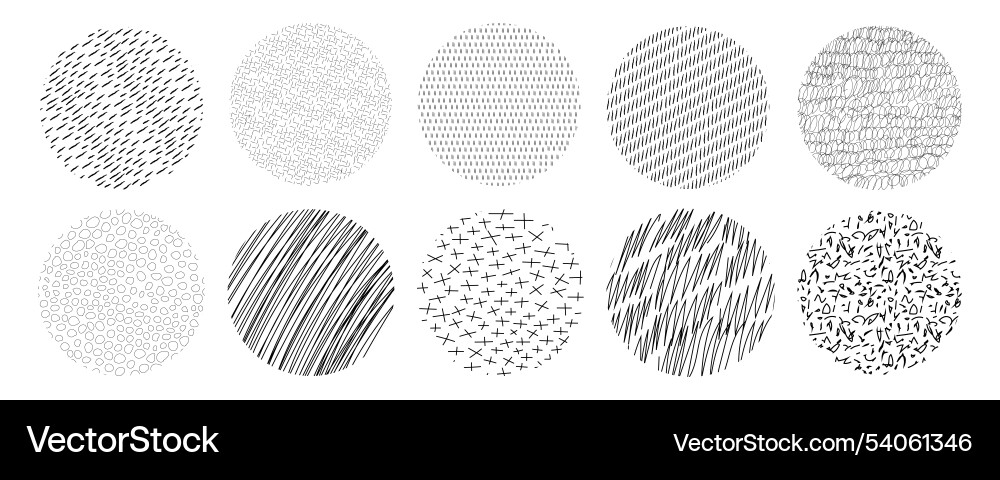 Slash quirky irregular lines textures set Slash quirky irregular lines textures set vector image