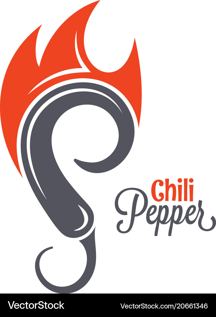 Spicy Chili Pepper Logo vector image