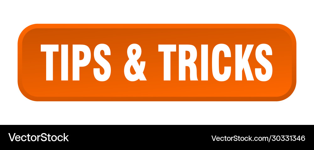 Tipps Tricks Taste Quadrat 3d Druck Tipps Tricks Taste Quadrat 3d Druck vektorbild