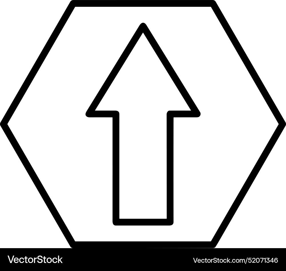 Upload outline icon symbol image Vector Image