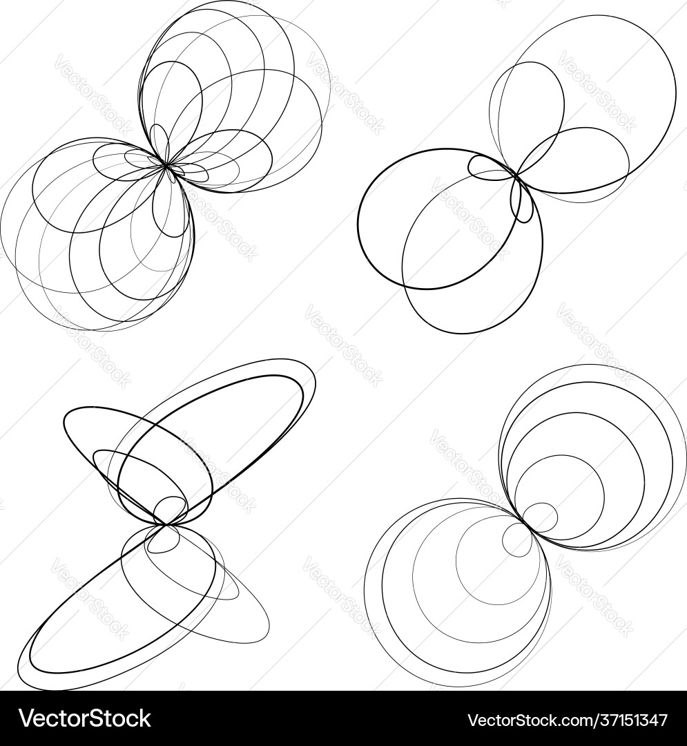 Abstract geometric lineart lines design element Abstract geometric lineart lines design element Vector Image
