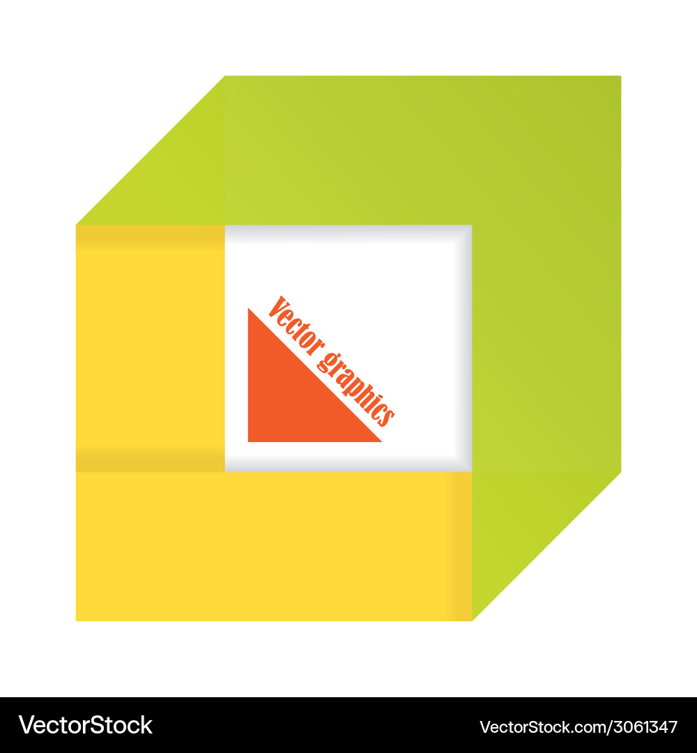 Abstract strips in the form of a square vector image