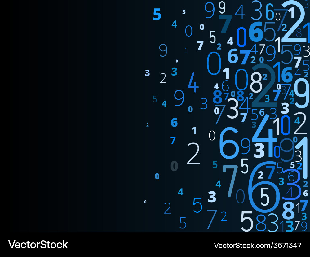 Background from numbers vector image