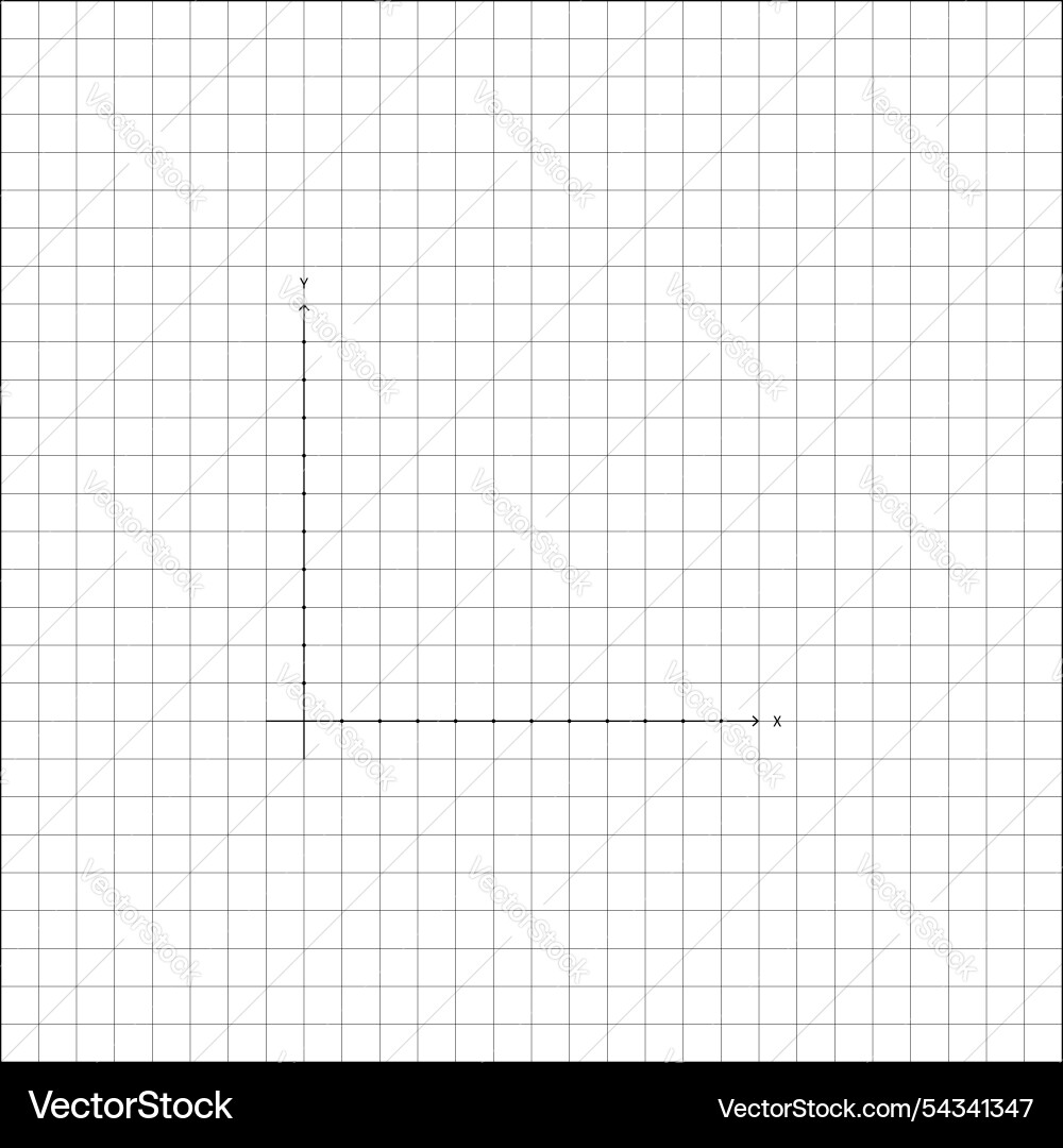 Basic axis intersection for plotting chart Basic axis intersection for plotting chart Vector Image