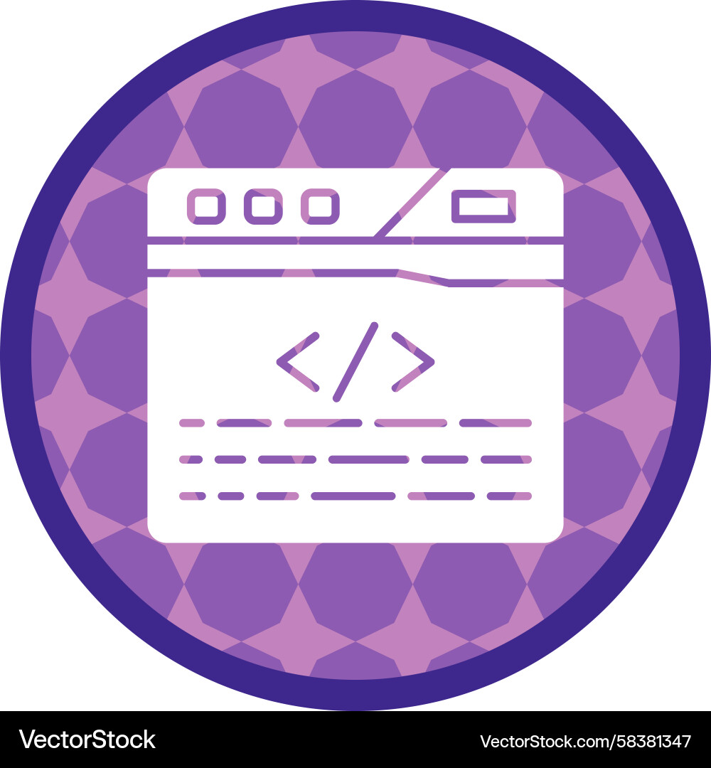Code Icon - Programmierung Vektorbild