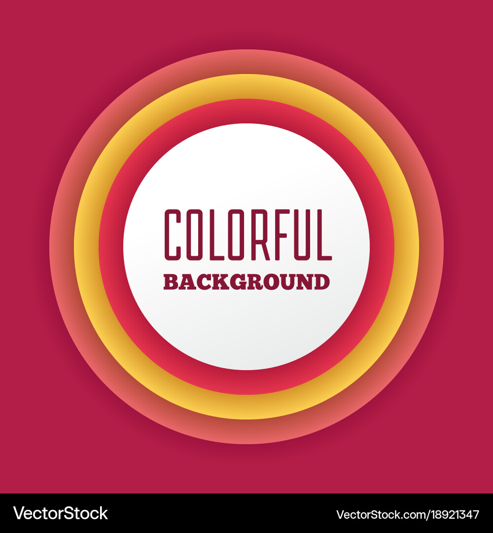Colorful abstract gradient background with text vector image