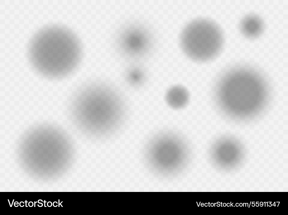 Different realistic round shadow soft shapes Different realistic round shadow soft shapes Vector Image