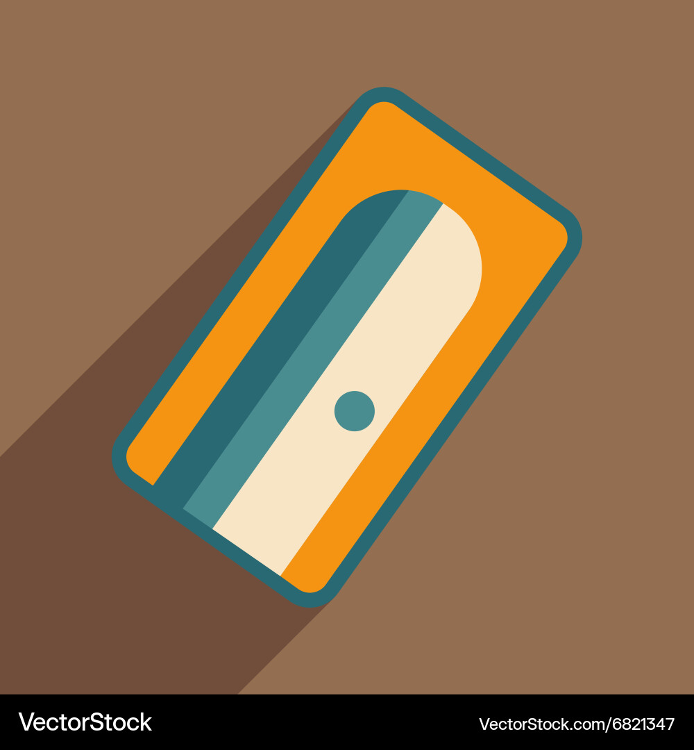 Flat with shadow icon and mobile application vector image