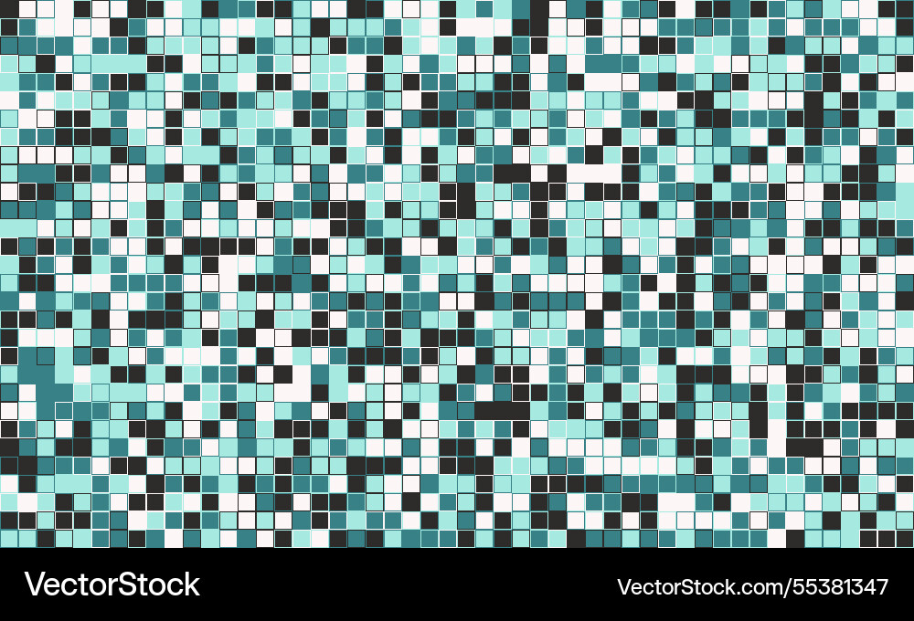 Geometric grid pattern with textured cubes vector image