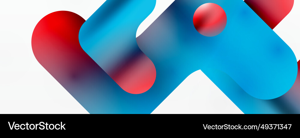Gradient geometry minimalist fusion of lines vector image