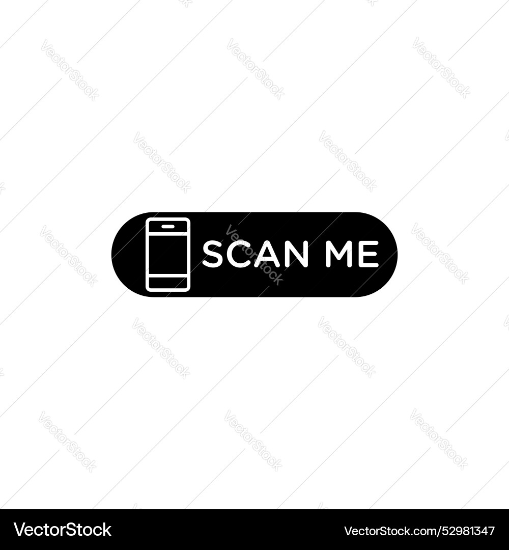 Scan me icon set qr code and digital arrow symbol Scan me icon set qr code and digital arrow symbol vector image