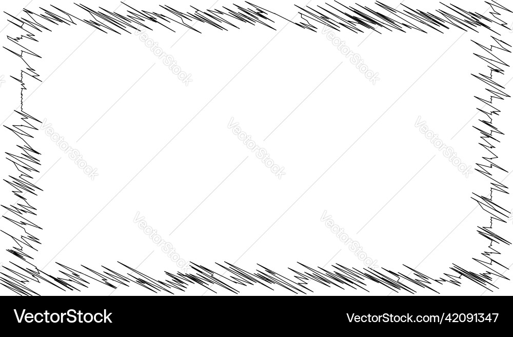 Scribble sketch lines rectangle plane squiggly Scribble sketch lines rectangle plane squiggly vector image