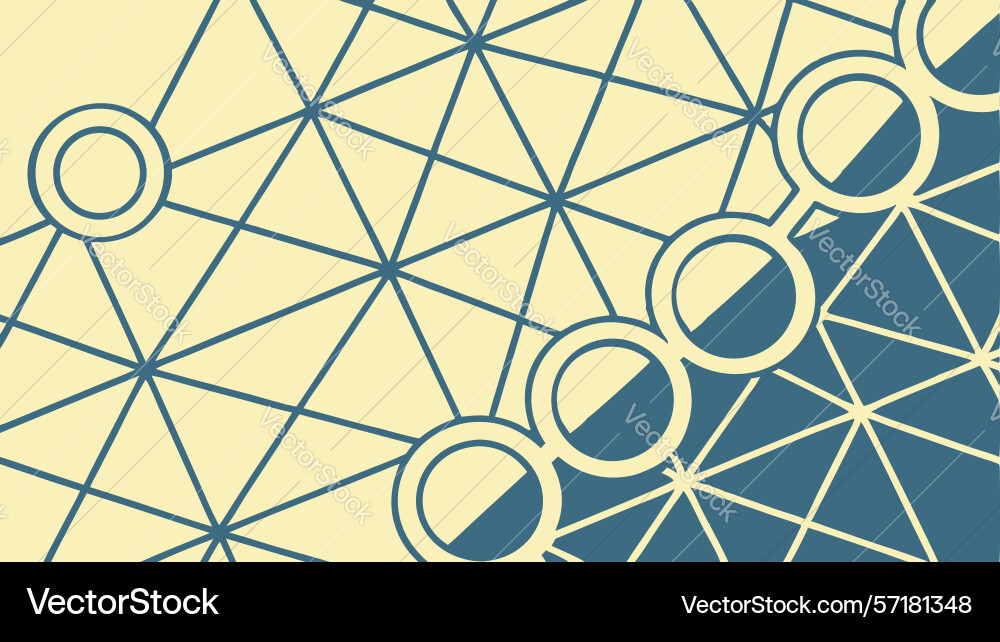 Abstract geometric interlocking grid pattern Vector Image