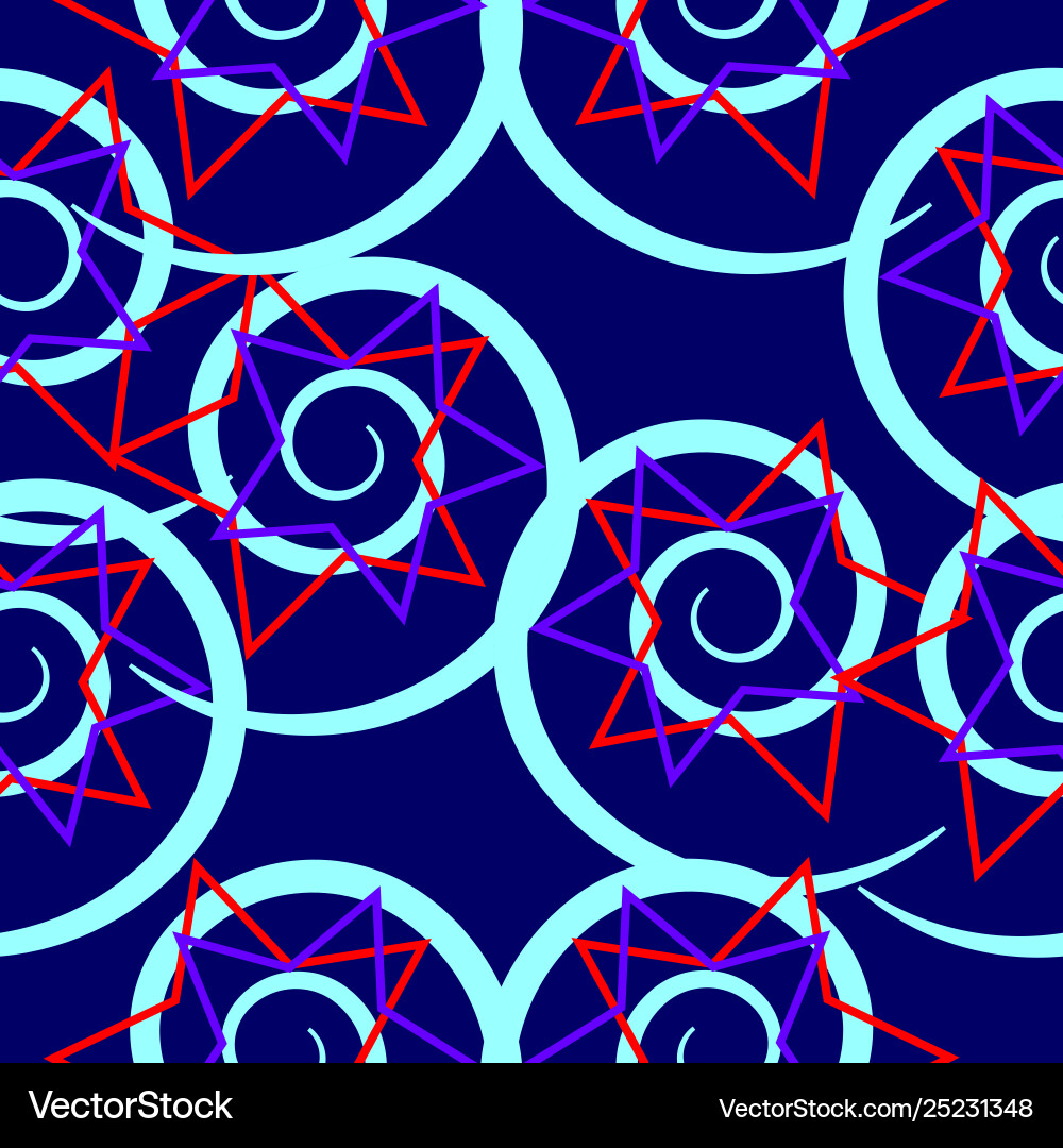 Abstract seamless patterns vector image